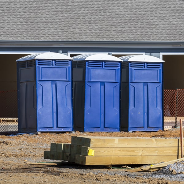 what is the expected delivery and pickup timeframe for the porta potties in Thompson OH